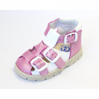 Kožené sandály pro děti růžové vel. 20 
