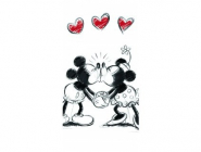 Osuška Mickey a Minnie Mouse 70x140 cm AKCE 